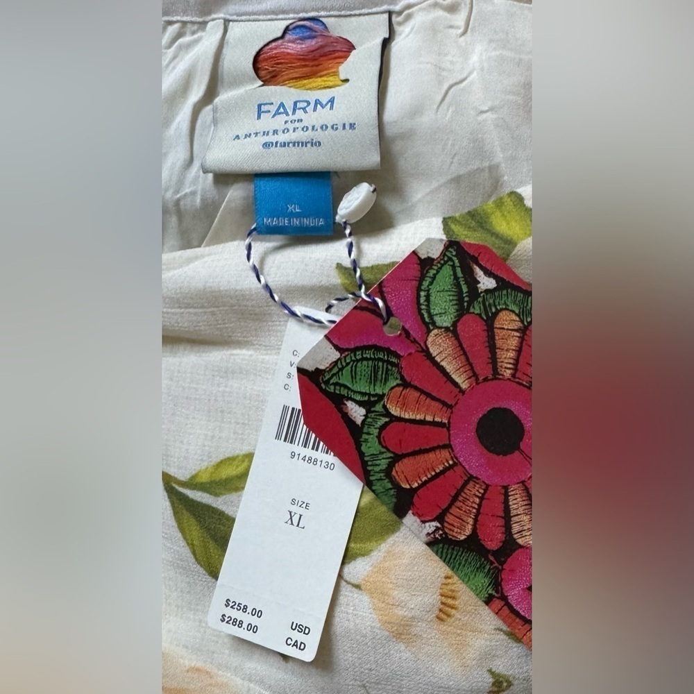 ❤️HP❤️NWT Size XL - Farm Rio V-Neck Floral Maxi Dress - Picture 9 of 13
